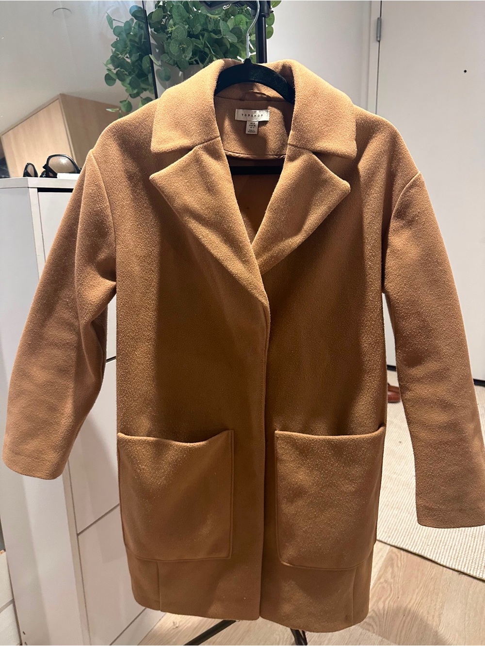 Topshop Camel Tan Trench Coat